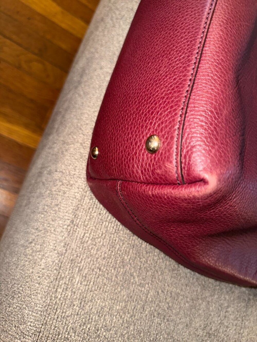 Gucci Soho Hobo Shoulder Tote Burgundy Bordeaux - Picture 2 of 12